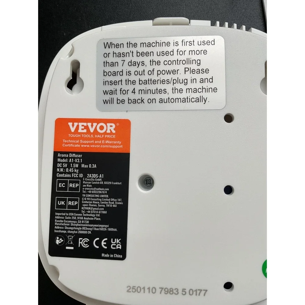 VEVOR Essential Oil Diffuser Waterless Aromatherapy Nebulizing Scent Machine